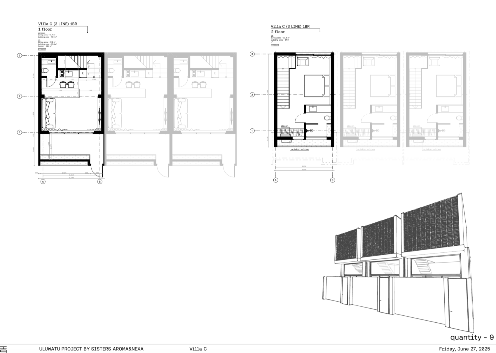 Планировка — Ocean View 2nd Floor Villa